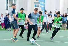 Football with Gaza refugees