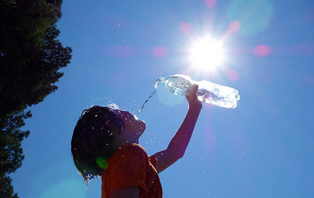 Child in the heat